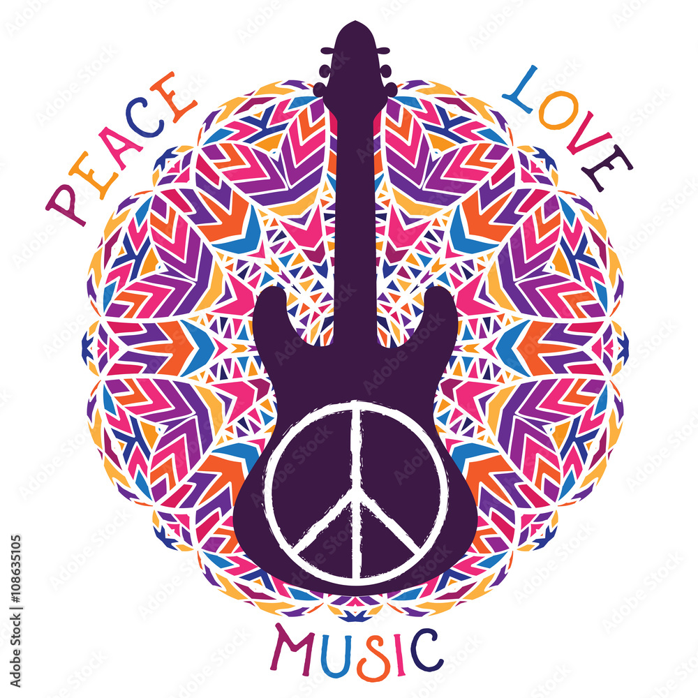Fotografia Hippie peace symbol - Kup na Posters.pl