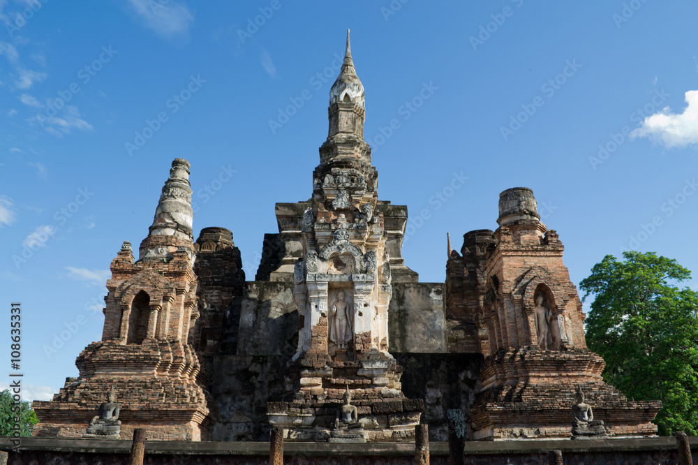 Ancient city in historic national park in Sukhothai province of