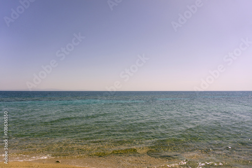 Sea view from the shore in Egypt