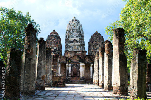 Ancient city in historic national park in Sukhothai province of