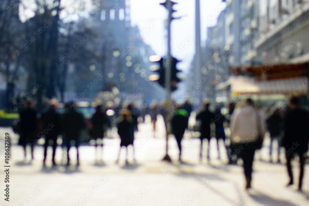 Obraz premium blur abstract people background