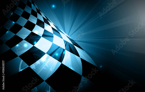 Obraz na plátně Racing square background, vector illustration abstraction in racing car track