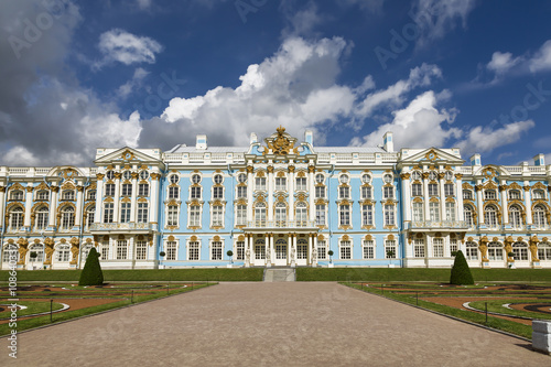 Catherine Palace. Summer view. The Tsarskoye Selo is State Museum-Preserve. Located near Saint-Petersburg