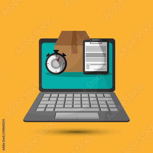 colorful delivery design, vector illustration