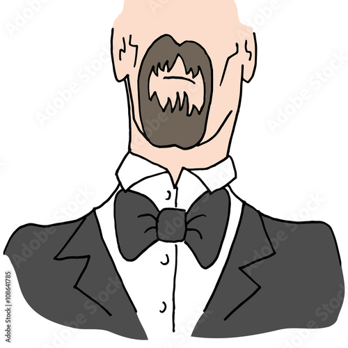 Man wearing a bow tie