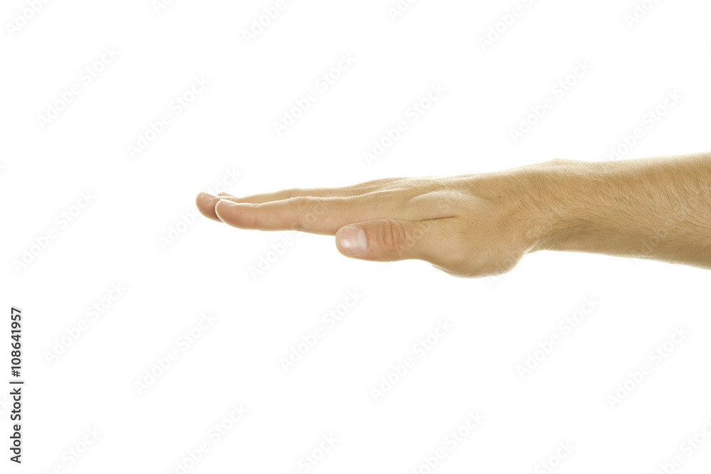 Inverted open palm Inverted open palm