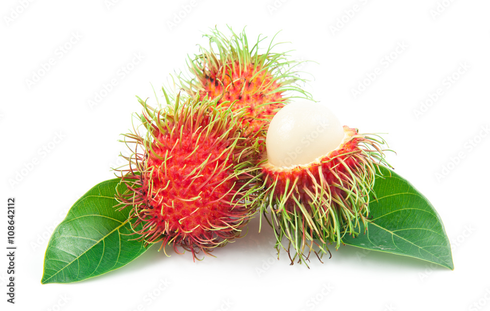 rambutan sweet delicious fruit isolated on white background rambutan sweet delicious fruit isolated on white background