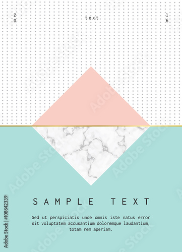 Modern design for invitation, business card, poster or banner