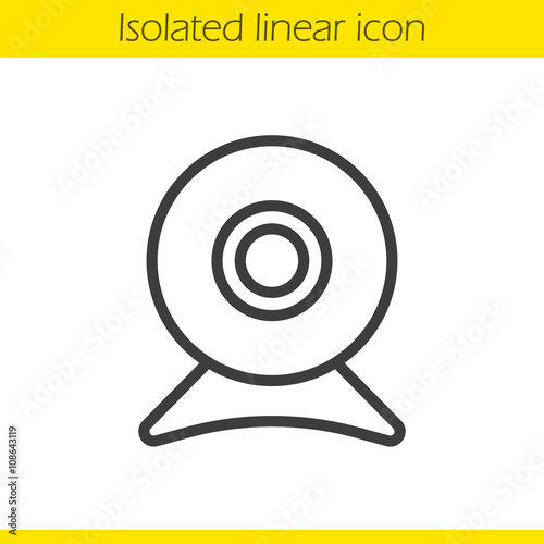 Webcam linear icon