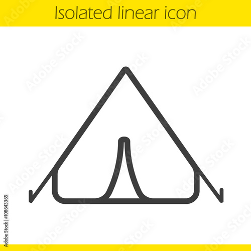 Tent linear icon