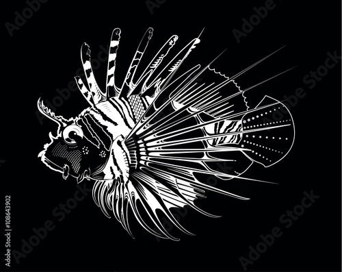 Tropical fish. Vector illustration