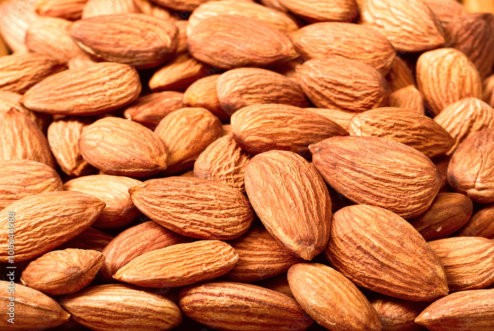 food background of dried almond food background of dried almond