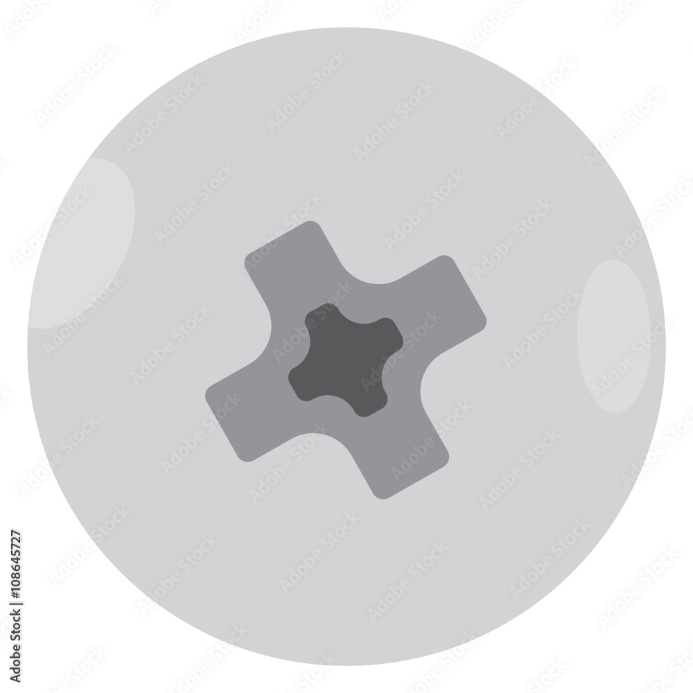Screw head vector Screw head vector