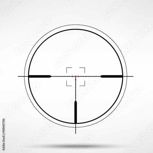 Crosshair vector icon