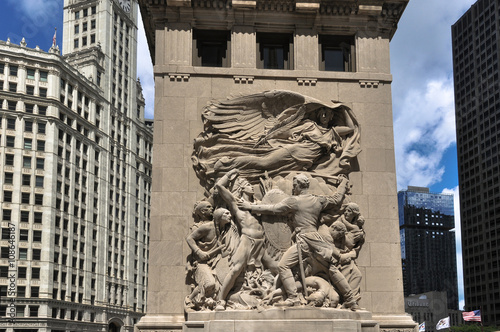 Bas-relief sculpture in Chicago
