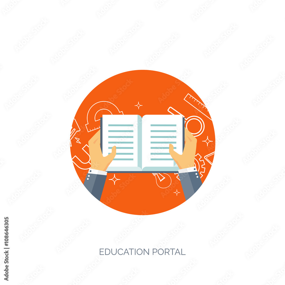 Vector illustration. Flat backgrounds set. Distance education,learning. Online courses, web school. Knowledge,information. Study process. E-learning. Vector illustration. Flat backgrounds set. Distance education,learning. Online courses, web school. Knowledge,information. Study process. E-learning.