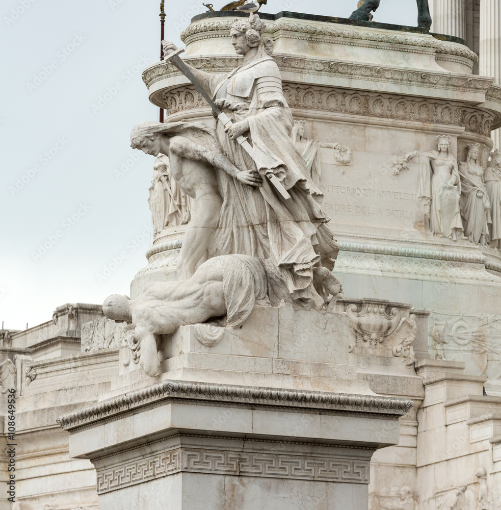 Altar of the Fatherland (Altare della Patria) known as the Monumento Nazionale a Vittorio Emanuele II (