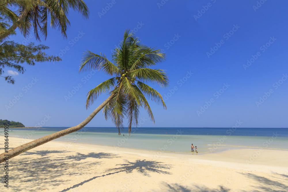 Tropical Beach , Thungwualaen Beach at Chumphon , Thailand
