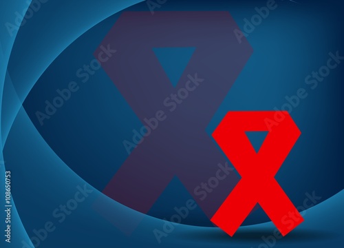 medical background with aids symbol