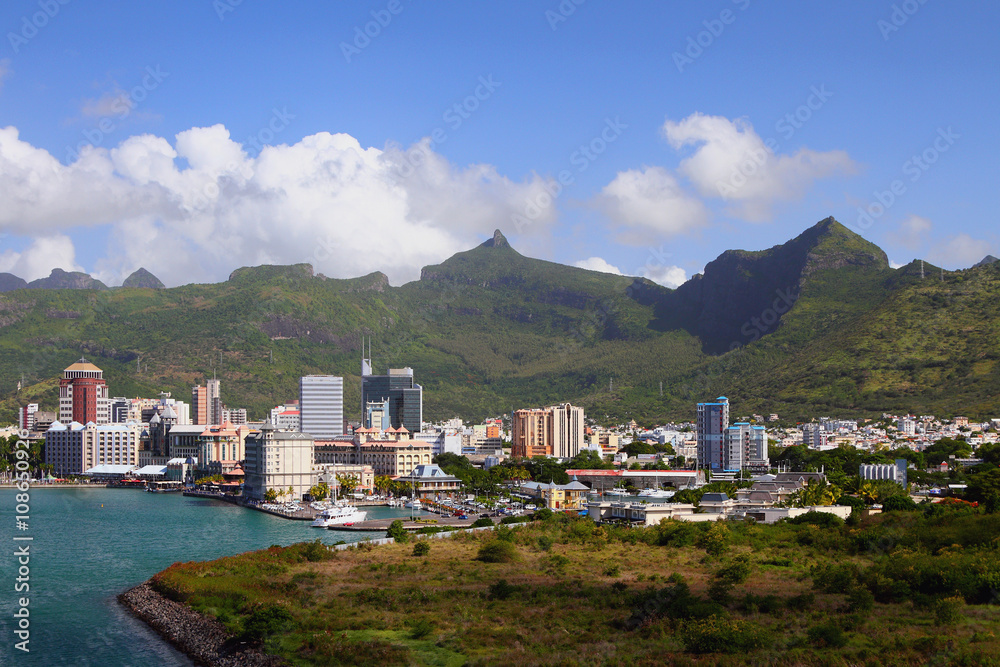 Fototapeta premium Port Louis - capital of Mauritius