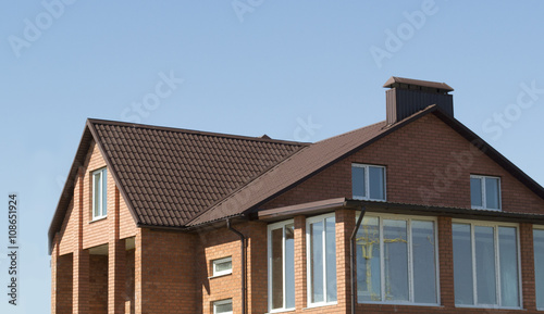 the roof of an apartment house
