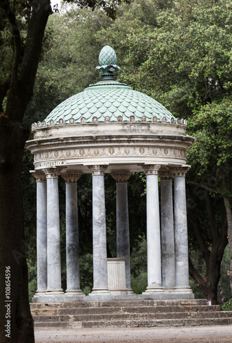 Temple of Diana in garden of Villa Borghese. Rome, Italy photo