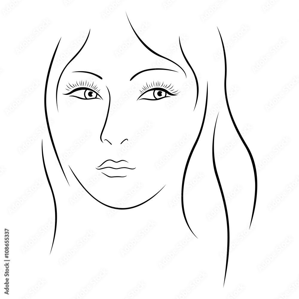 Beautiful lady simple portrait Beautiful lady simple portrait