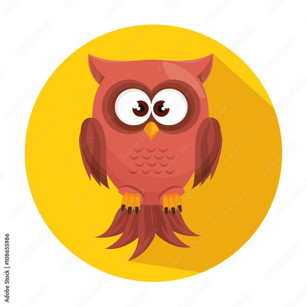 Fototapeta premium Owl character design