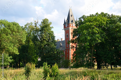 Obraz na płótnie Palace in Plawniowice near Gliwice (Poland) w salonie
