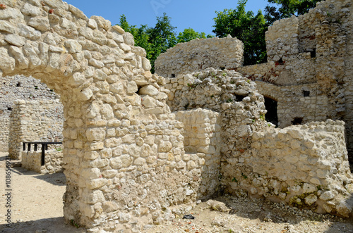 Obraz na płótnie Castle ruins - Smolen in Poland w salonie