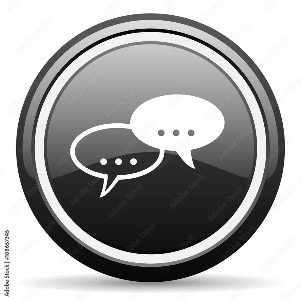 forum black circle glossy web icon forum black circle glossy web icon