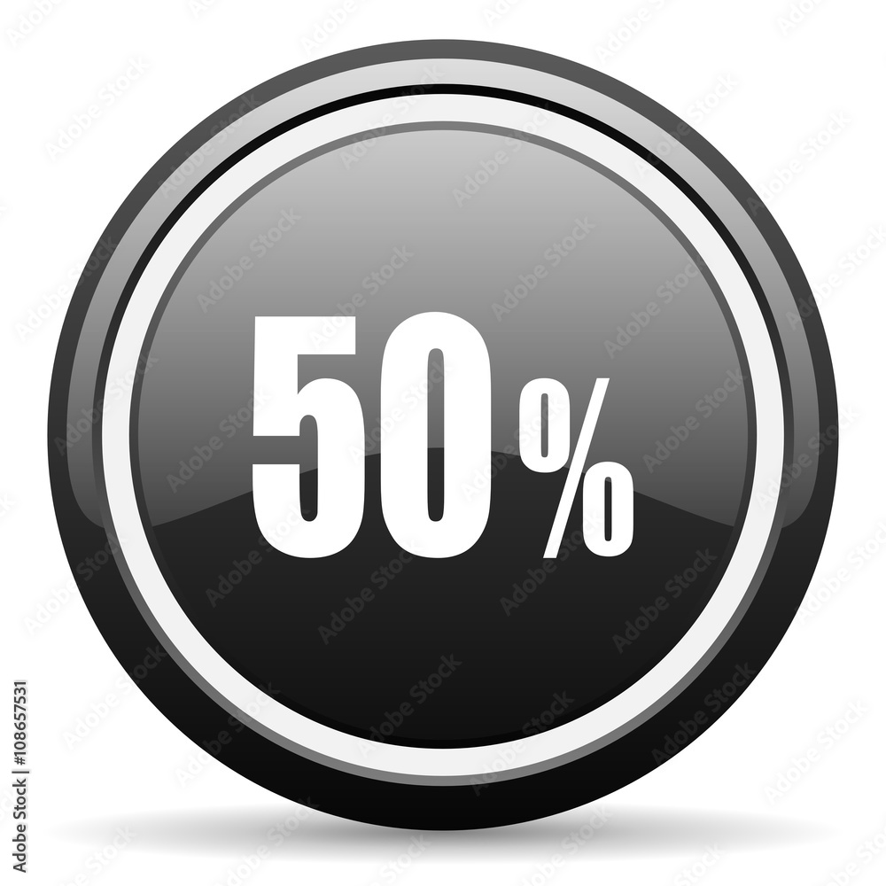 50 percent black circle glossy web icon 50 percent black circle glossy web icon