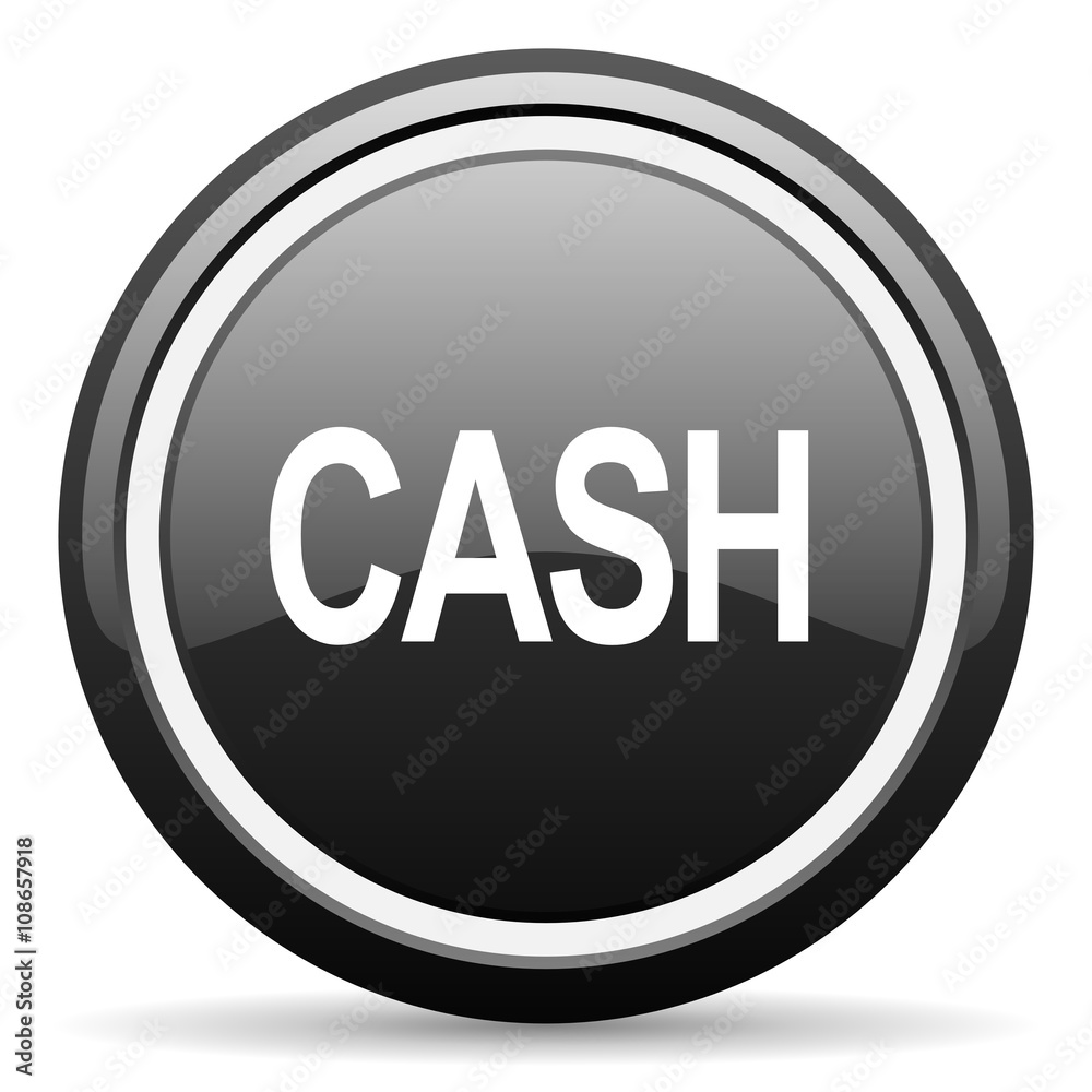 cash black circle glossy web icon cash black circle glossy web icon