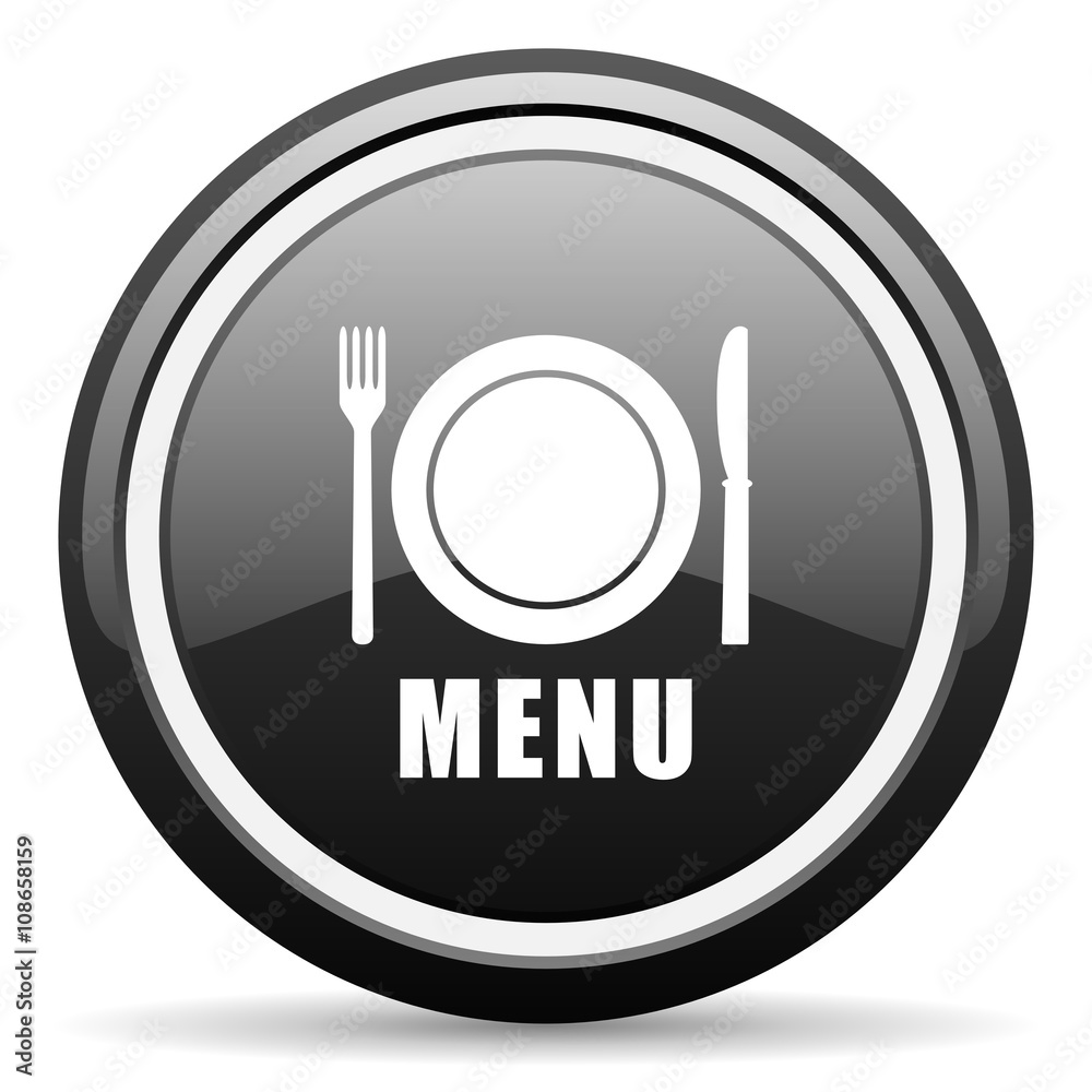 menu black circle glossy web icon menu black circle glossy web icon