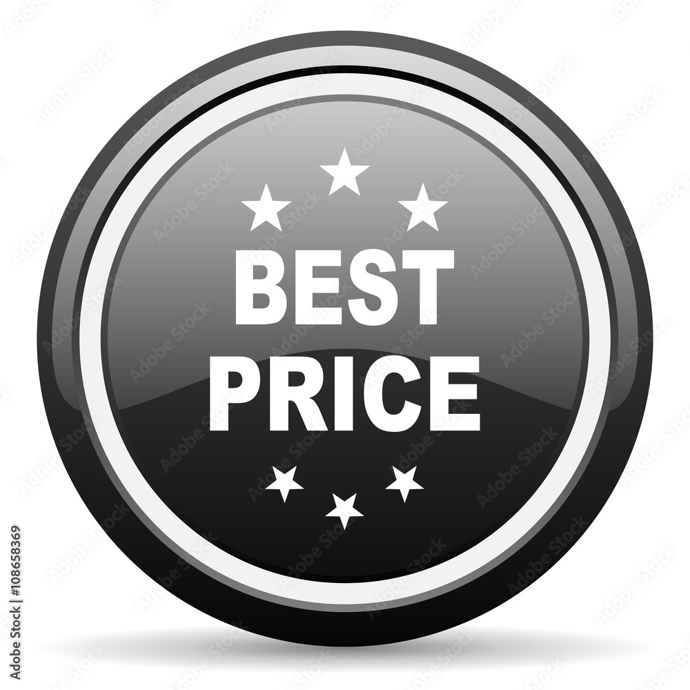 best price black circle glossy web icon best price black circle glossy web icon