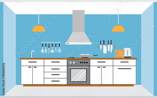 Kitchen wall interior
