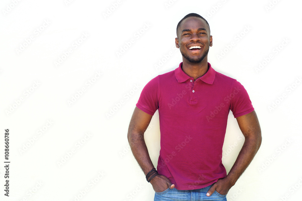 Handsome young african male model Handsome young african male model
