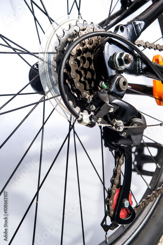 bike gear / gear bike shown close up of a mountain bike
