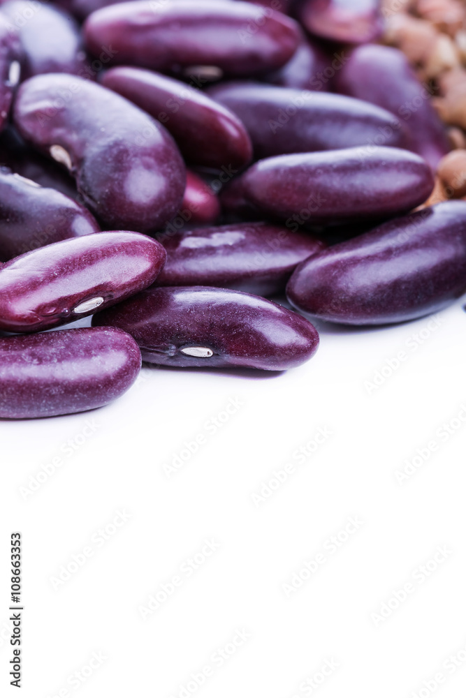 Dry black beans macro texture Dry black beans macro texture