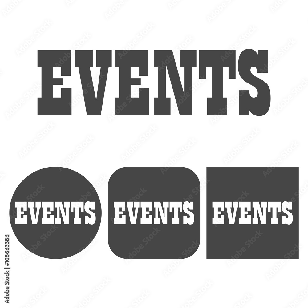 Fototapeta premium Event icon - vector icons set