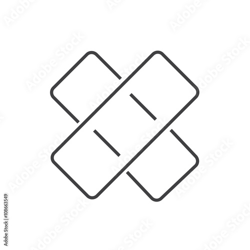 line icons Medical Pharmacist, Bandage plaster icon