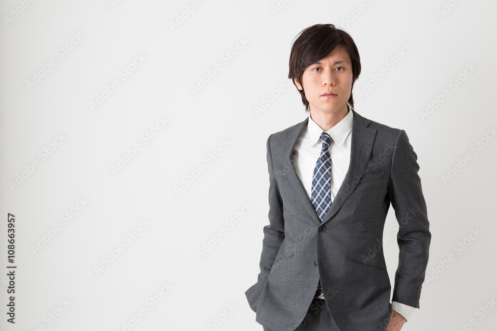 portrait of fashionable businessman isolated on white background portrait of fashionable businessman isolated on white background
