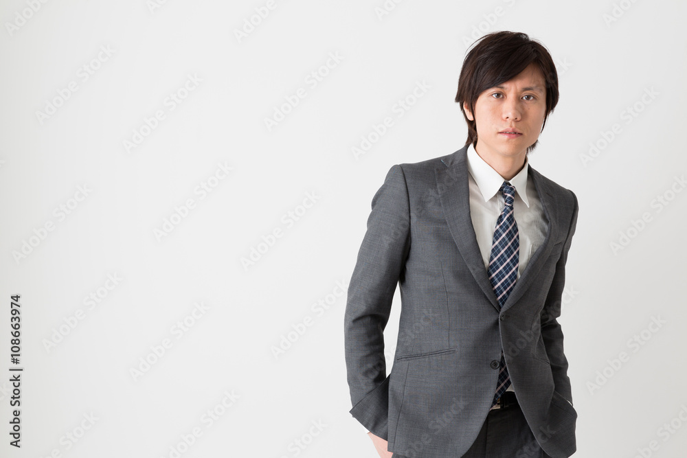 portrait of fashionable businessman isolated on white background portrait of fashionable businessman isolated on white background