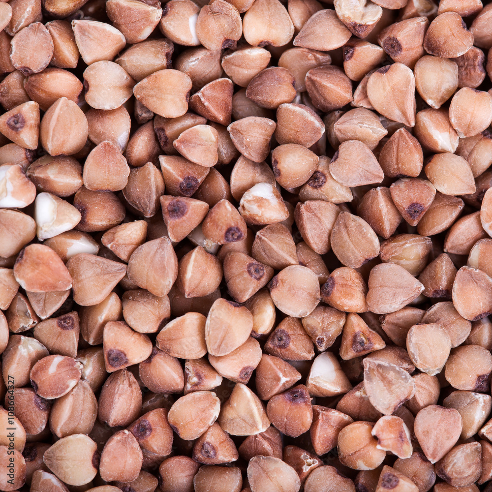 Dry buckwheat macro texture background Dry buckwheat macro texture background