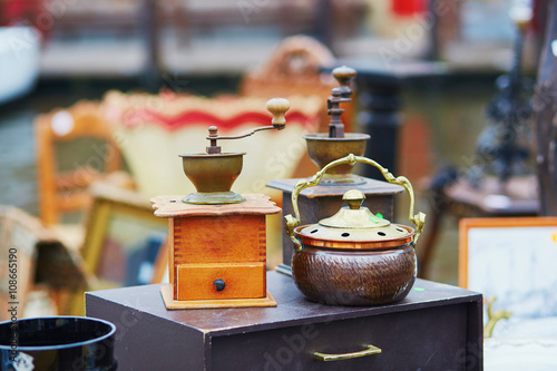 Flea-market in Brugge, Belgium