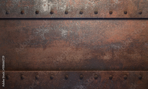 Stahl-Hintergrund mit Rost photo