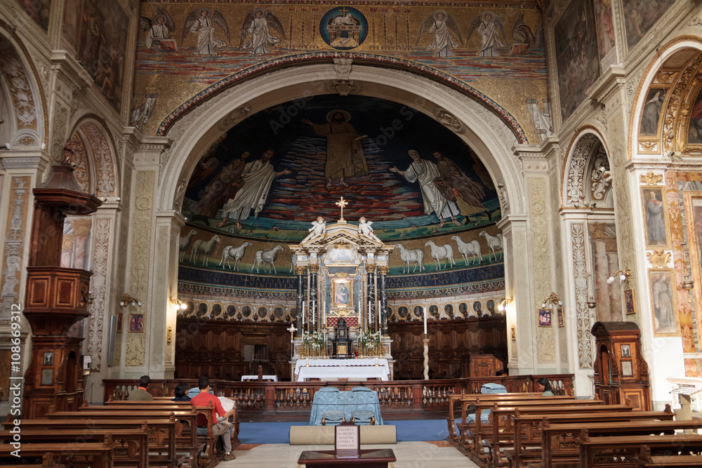 Inside a Roman Church