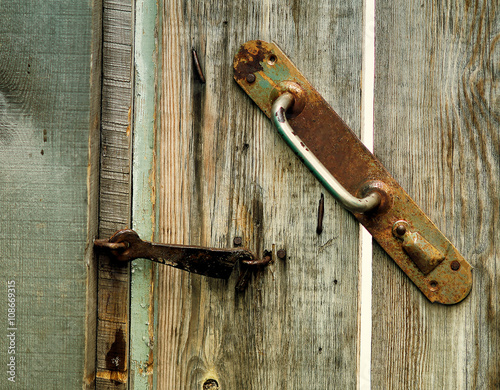 forged hook and metal handle