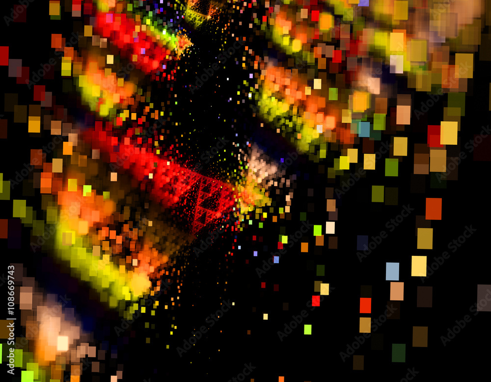 Obraz premium Abstract fractal illustration for creative design
