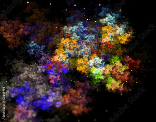 Abstract fractal illustration for creative design